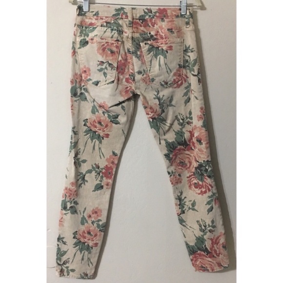 Current/Elliot The Floral Stiletto Skinny Jeans - Picture 6 of 8